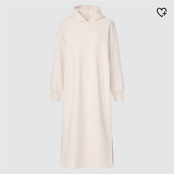 Uniqlo Dresses & Skirts - New as Sweat Hoodie Long Sleeve Dress with pockets 🤍 Uniqlo